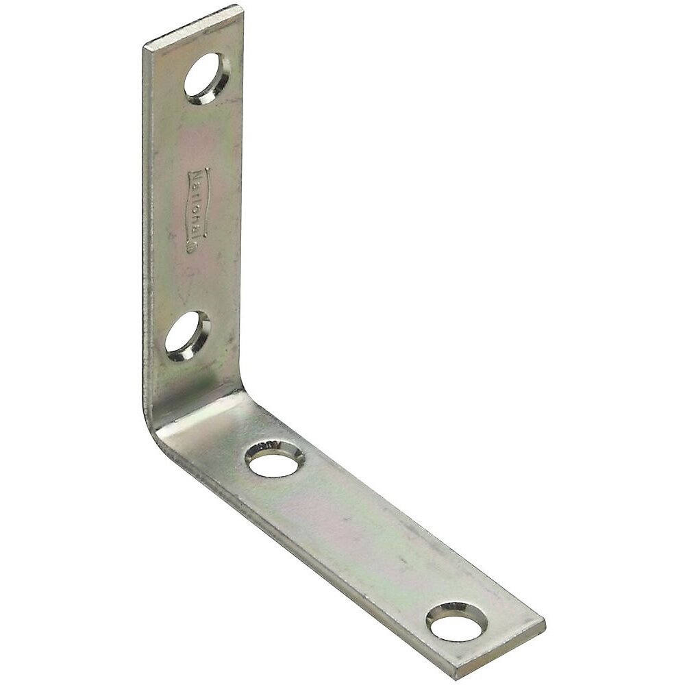 National  N113-233  Corner Brace 2-1/2" x 5/8" - Zinc Plated - 4 per Package (V115)