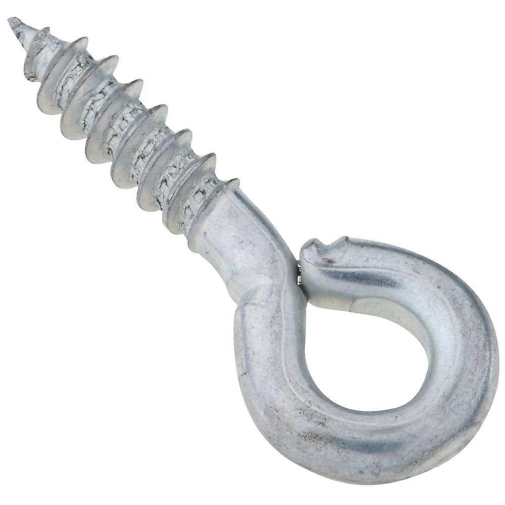 National N118-430  Small Screw Eyes 1-3/16" - Zinc Plated - 8 per Package (V2010)