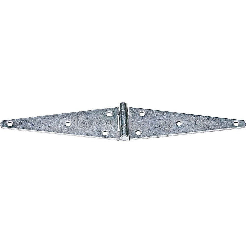 National N127-878  Heavy Duty 10" Strap Hinge -Zinc Plated (282BC)
