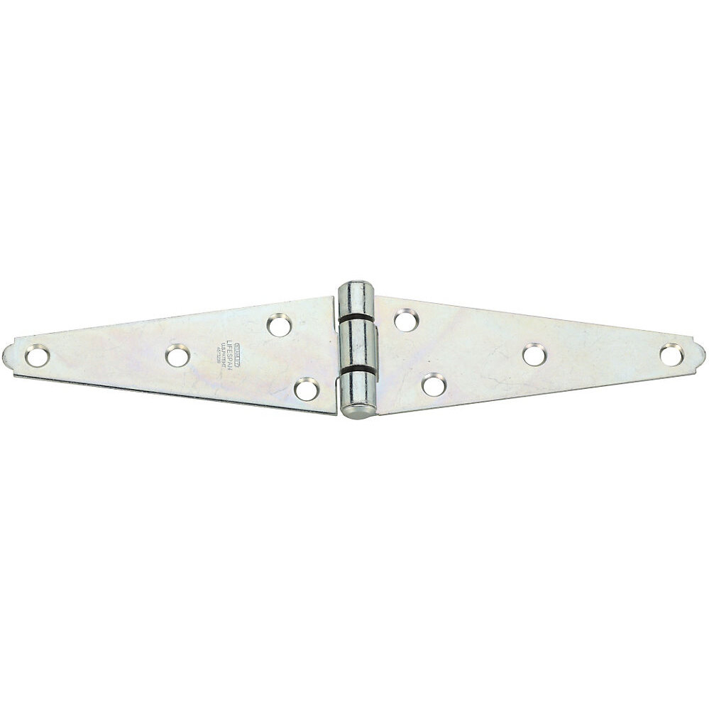 National N128-017  Heavy Duty 5" Strap Hinge - Zinc Plated (282BC)
