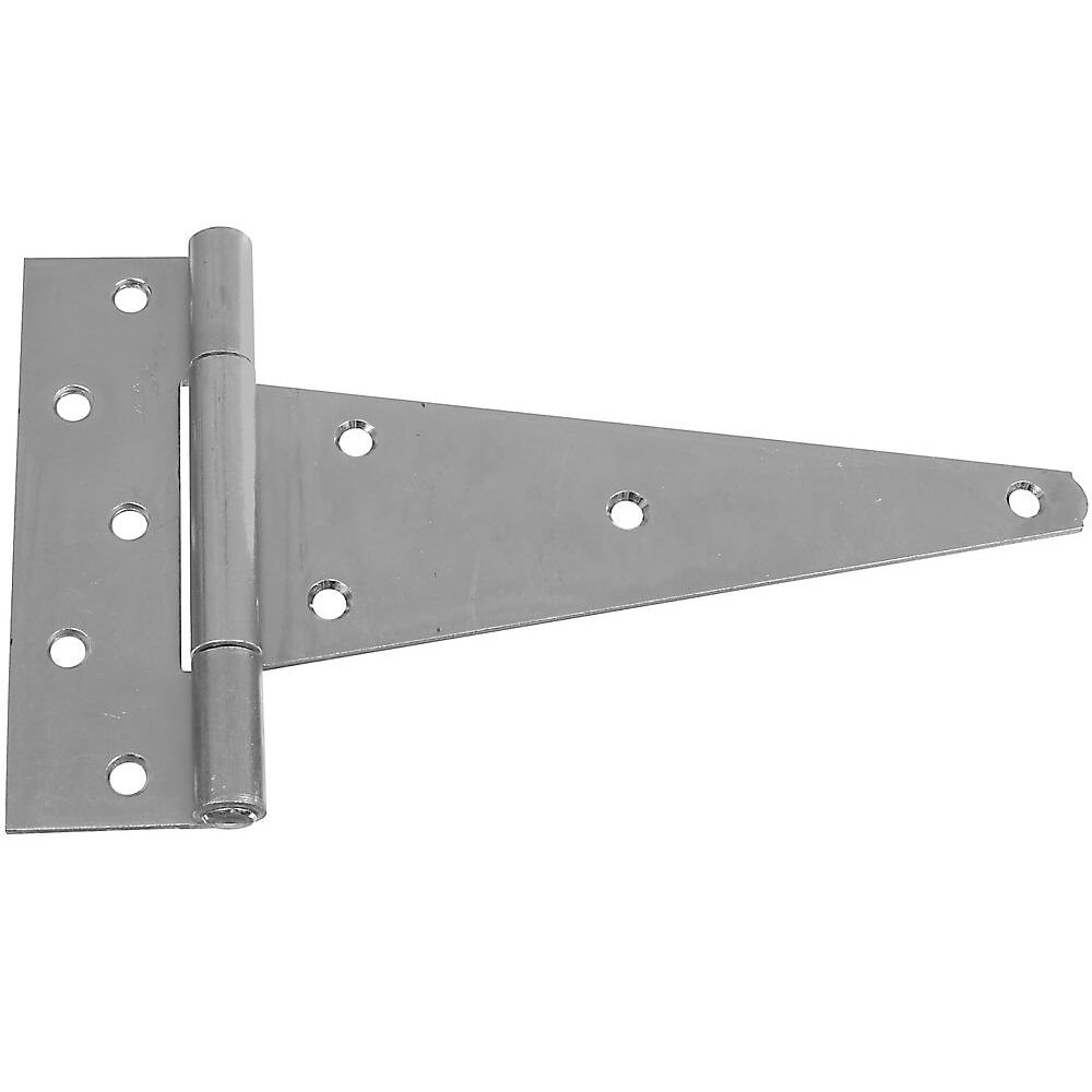 National N128-900  Extra Heavy Duty 10" T-Hinge - Zinc Plated (286BC)