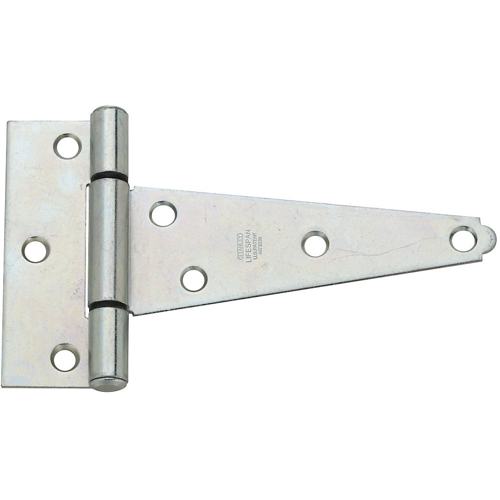 National  N129-072  Extra Heavy Duty 5" T-Hinge - Zinc Plated (286BC)