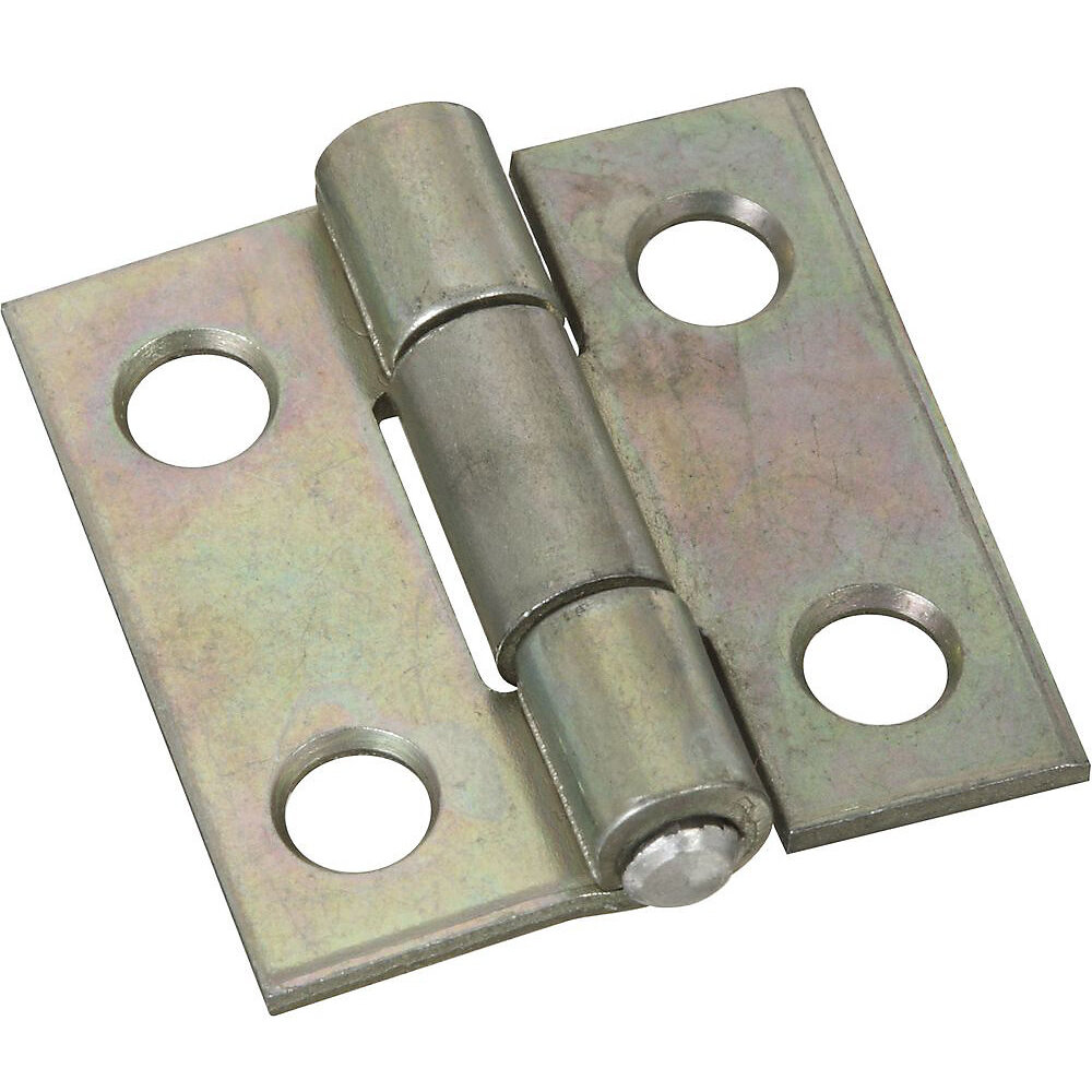 National N145-920 Non-Removable 1" Pin Hinge - Zinc Plated - 2 Per Package (V518) National N145-920 Non-Removable 1" Pin Hinge - Zinc Plated - 2 Per Package (V518)