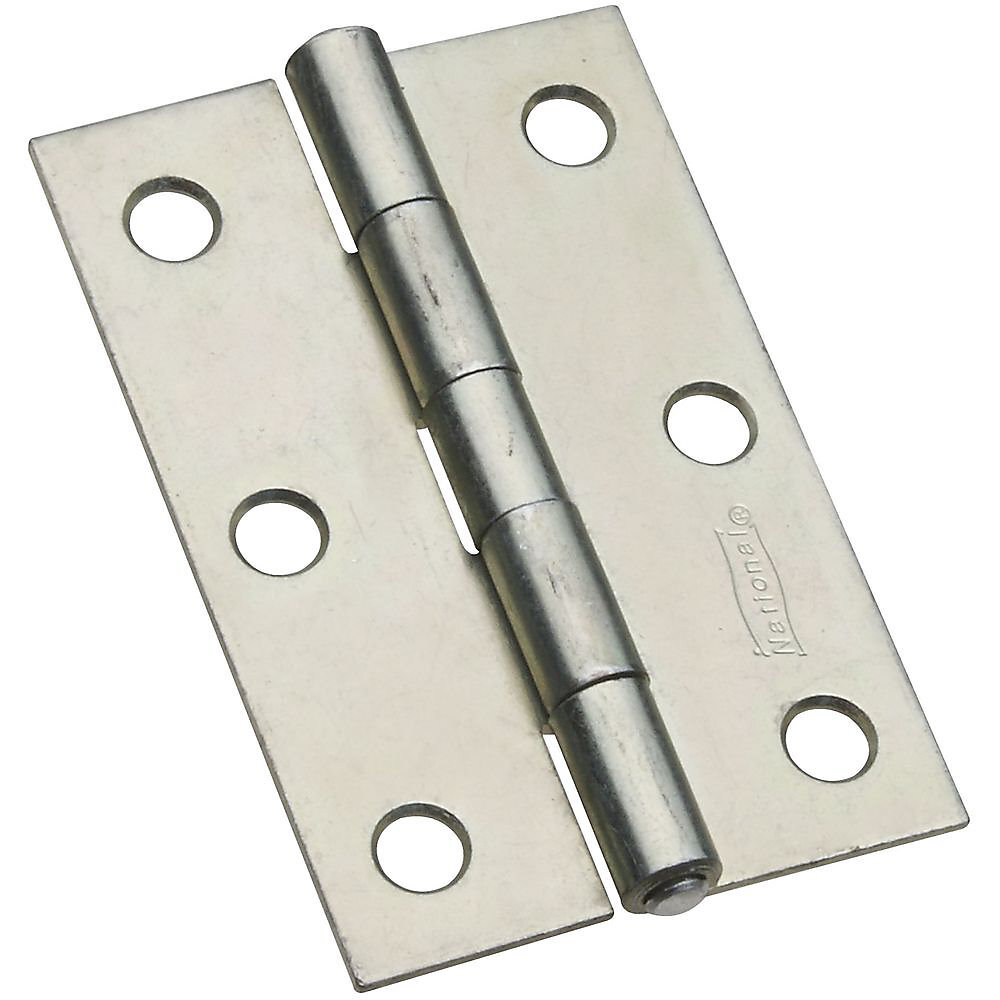 National N146-373  Non-Removable 3" Pin Hinge - Zinc Plated - 2 per Package (V518)