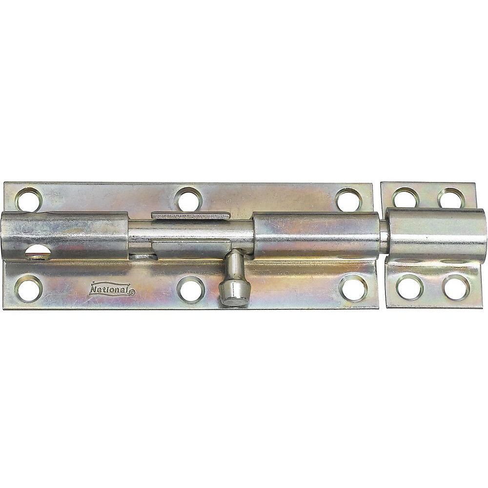 National N162-388 Heavy Duty 6" Barrel Bolt - Zinc Plated (V831) National N162-388 Heavy Duty 6" Barrel Bolt - Zinc Plated (V831)
