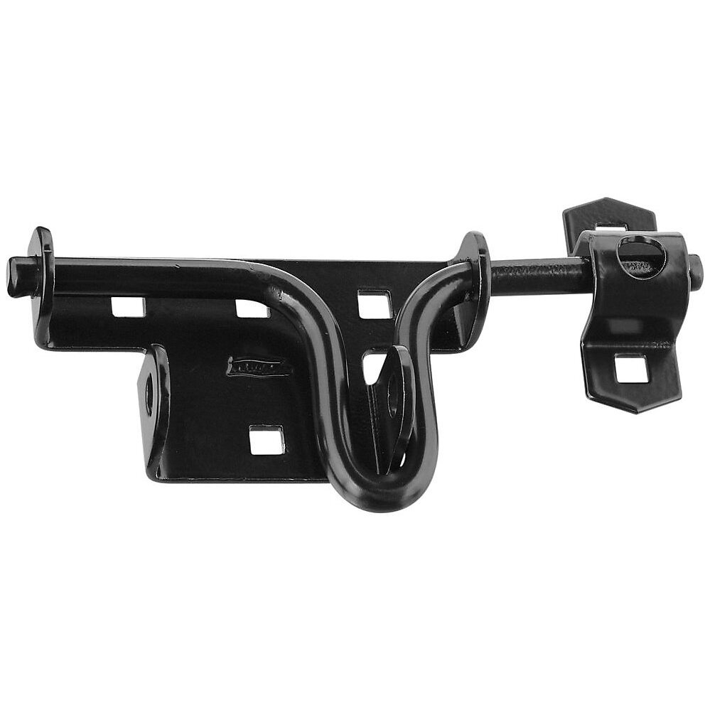 National  N165-506  Sliding Bolt Door/Gate Latch - Black (V1134)