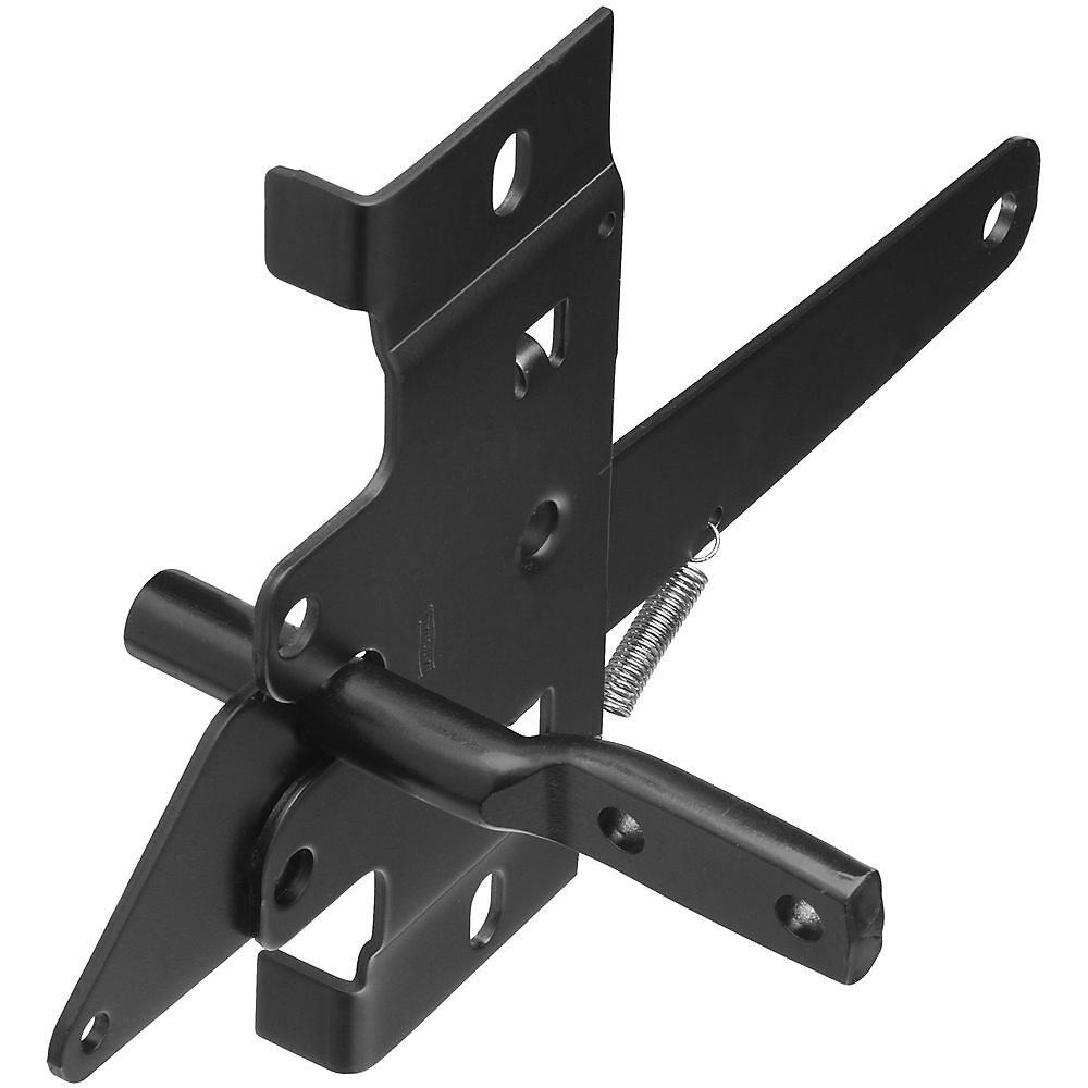 National  N199-158  Post Mount Gate Latch - Black (V28)