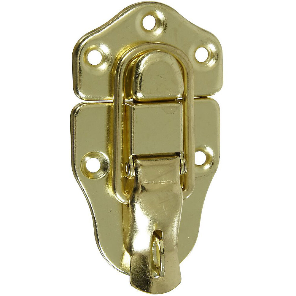 National N208-603  Lockable Draw Latch - Brass - 2 per Package