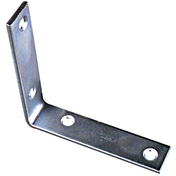 National N220-145 4" Corner Brace - Zinc Plated National N220-145 4" Corner Brace - Zinc Plated
