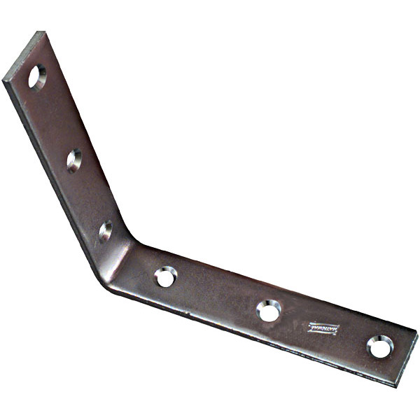 National N220-160  6" Corner Brace - Zinc Plated