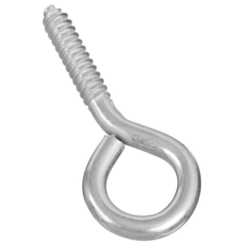 National N220-418  #000  3-7/8" Screw Eye  - Zinc Plated