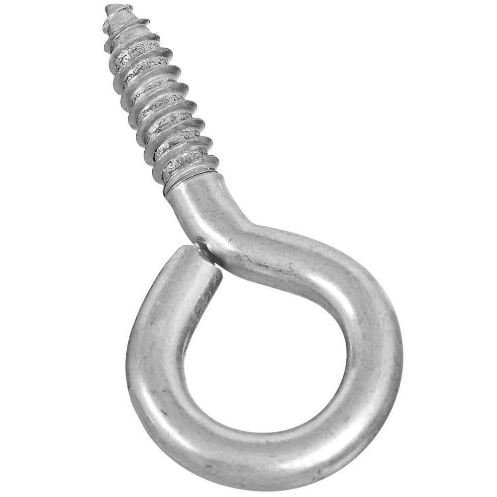National N220-426  #0 x 2-7/8" Large Screw Eye - Zinc Plated (2014BC)