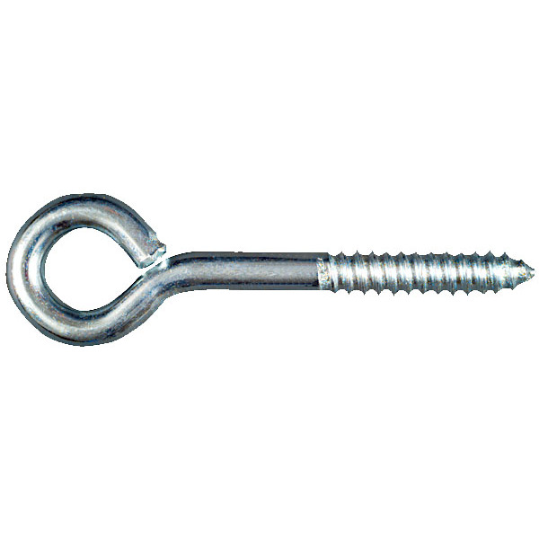 National N220-681  5/16" x 4" Lag Screw Eye - Zinc Plated