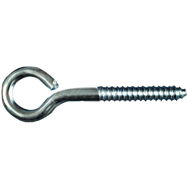 National N220-707  3/8" x 4-1/2" Lag Screw Eye - Zinc Plated