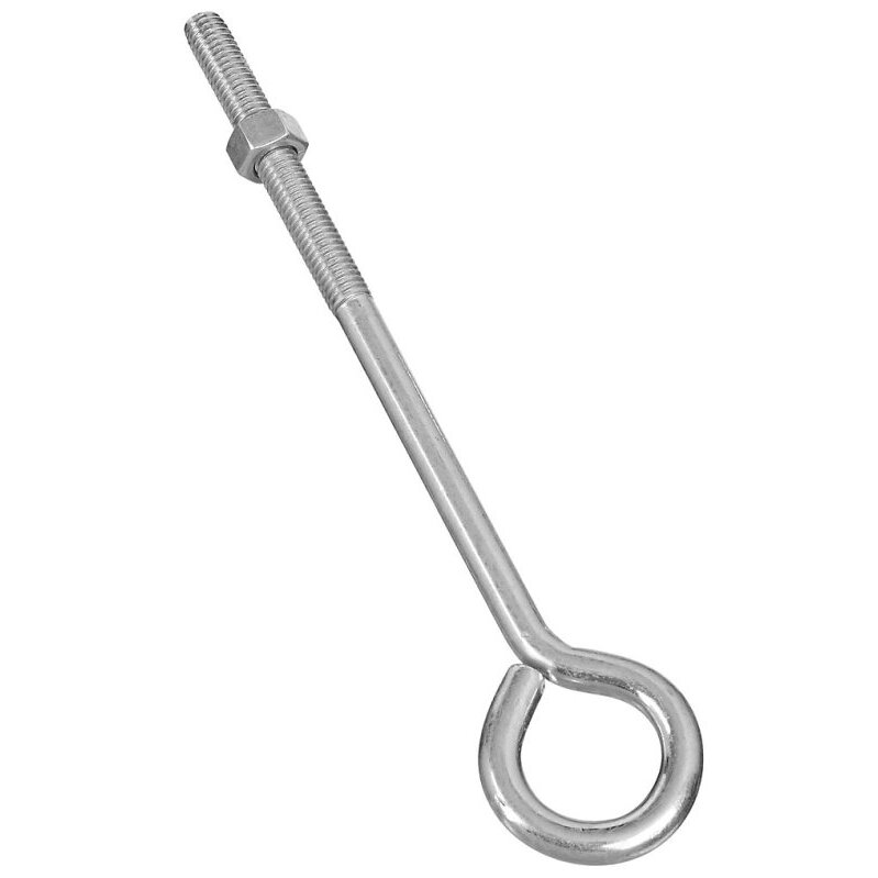National N221-291  3/8 x 8" Eye Bolt With Nut - Zinc Plated