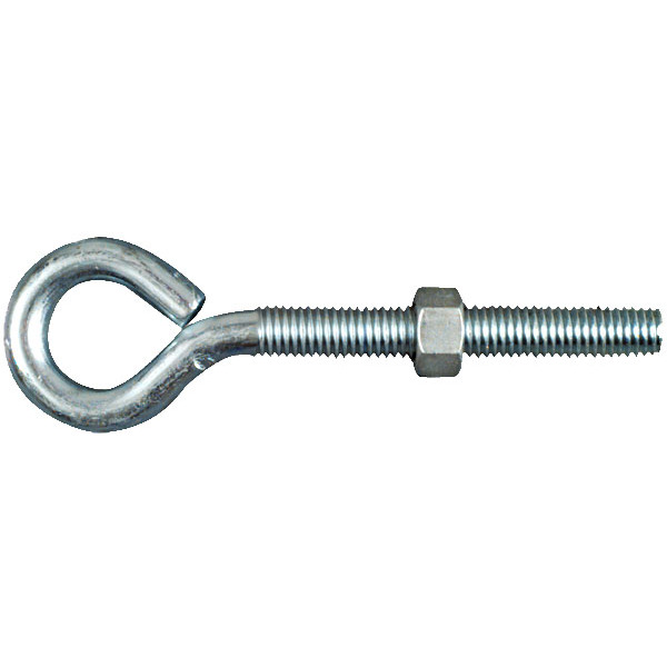 National N221-317  1/2" x 6" Eye Bolt with Nut - Zinc Plated