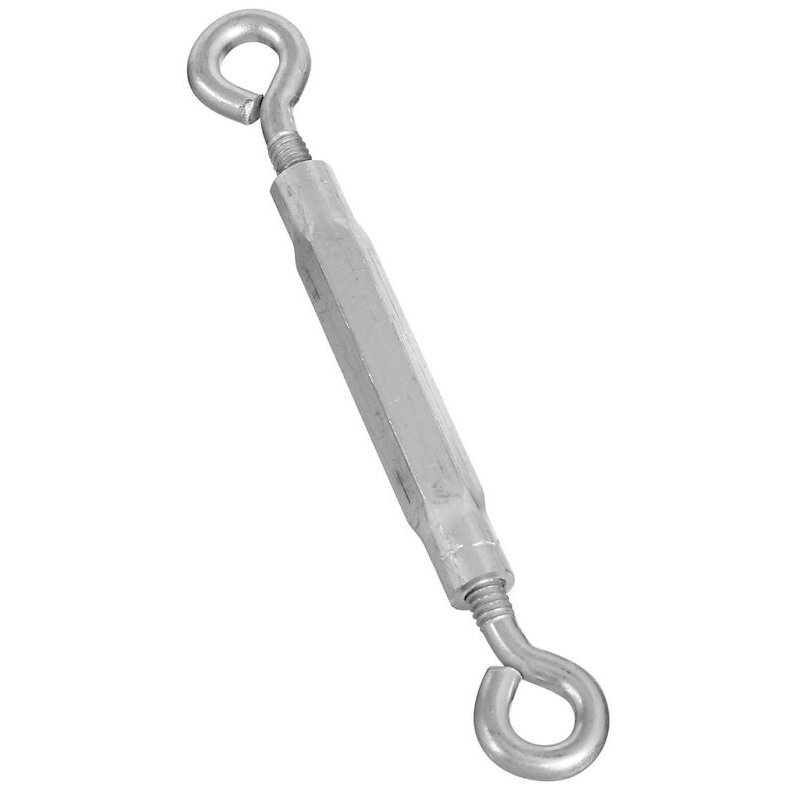 National N221-747   1/4" x 7-1/2" Eye/Eye Turnbuckle - Zinc Plated