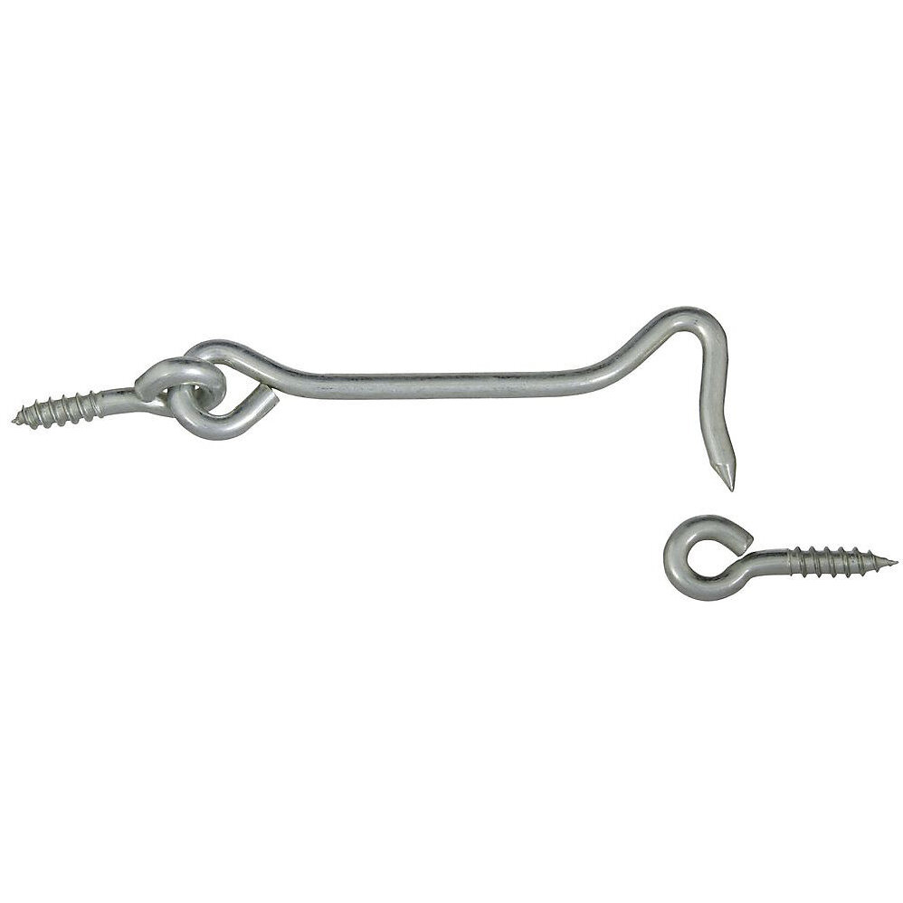 National N226-373 Hook And Eye 4" - Zinc Plated (V2000) National N226-373 Hook And Eye 4" - Zinc Plated (V2000)