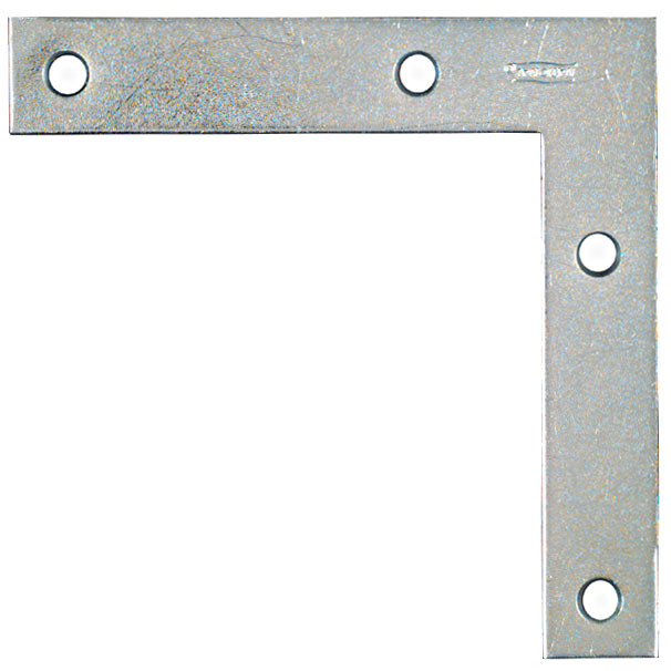 National N234-955  5" Flat Corner Brace - Zinc Plated