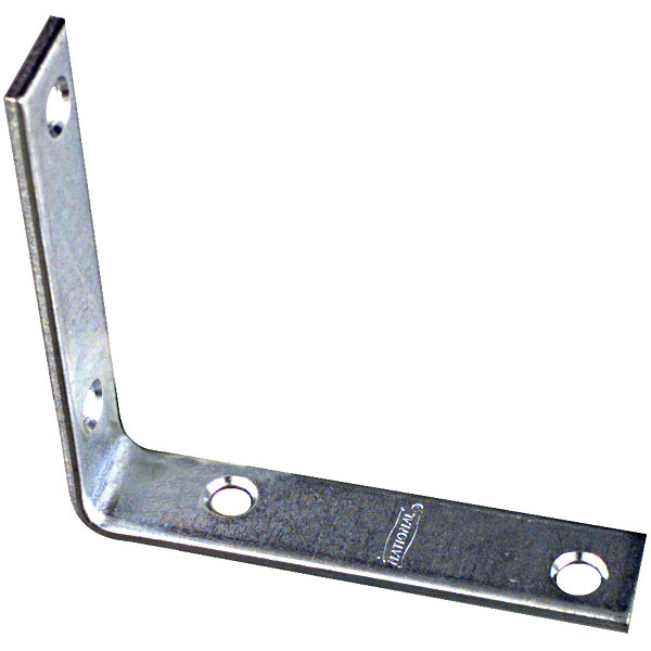 National N264-200  3-1/2" Corner Brace - Zinc Plated