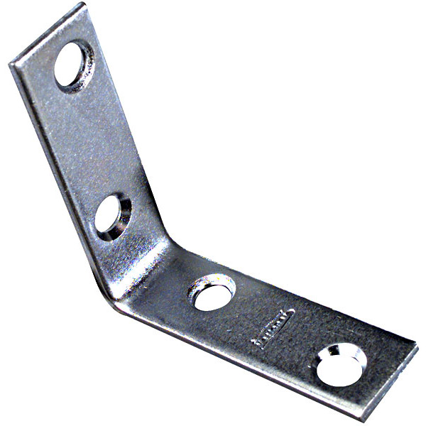 National N266-361  2" Corner Brace - Zinc Plated