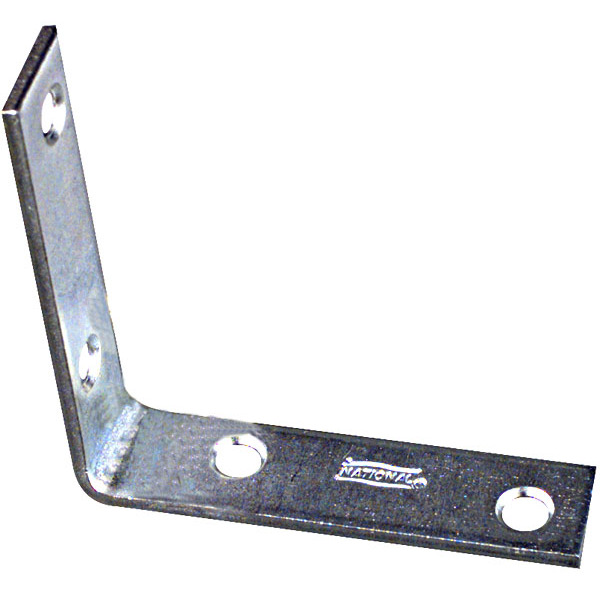 National N266-395  3" Corner Brace - Zinc Plated