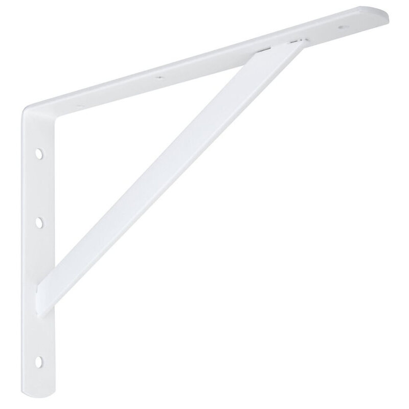 National N301-630   12" Super Strenth Shelf Bracket - White (111BC)