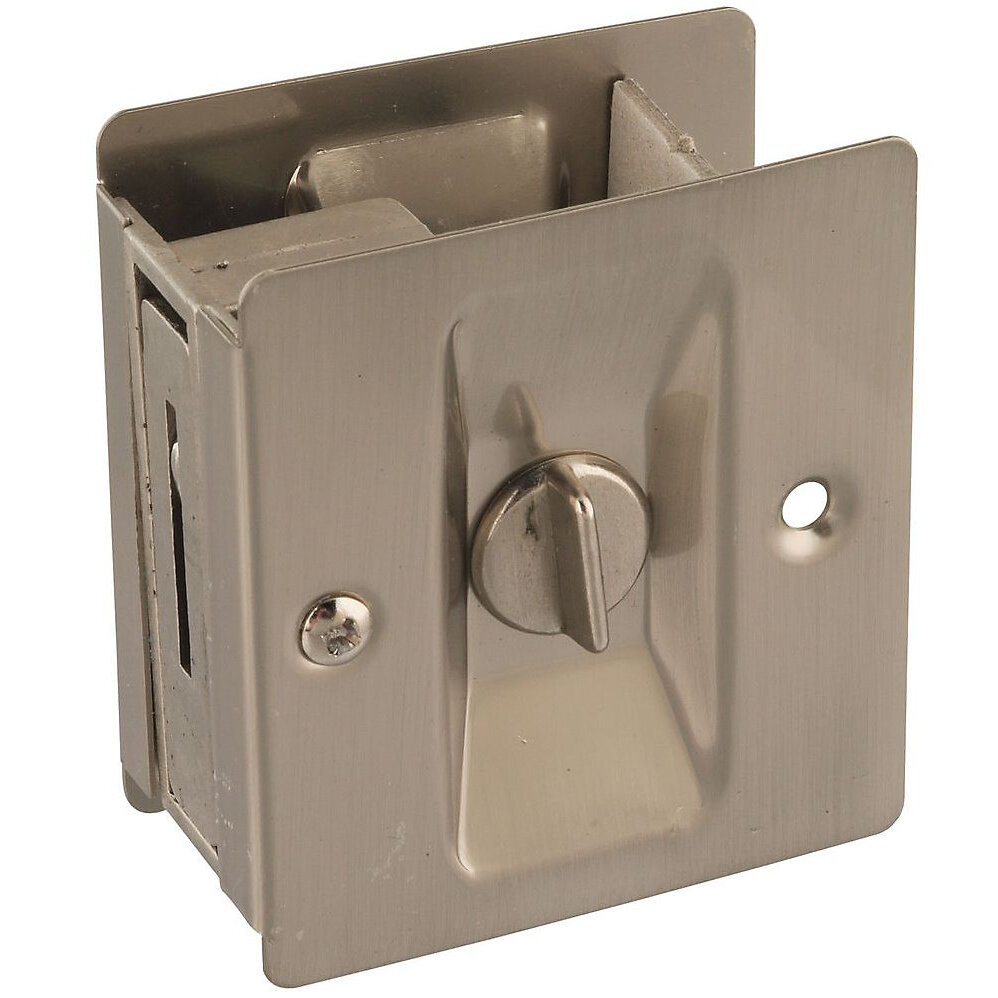 National  N326-272  Pocket Door Latch - Satin Nickel (V1951)