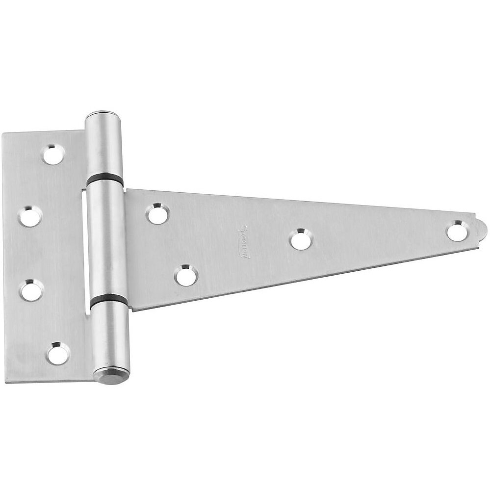 National N342-519  Extra Heavy 6" T-Hinge - Stainless Steel (V285)
