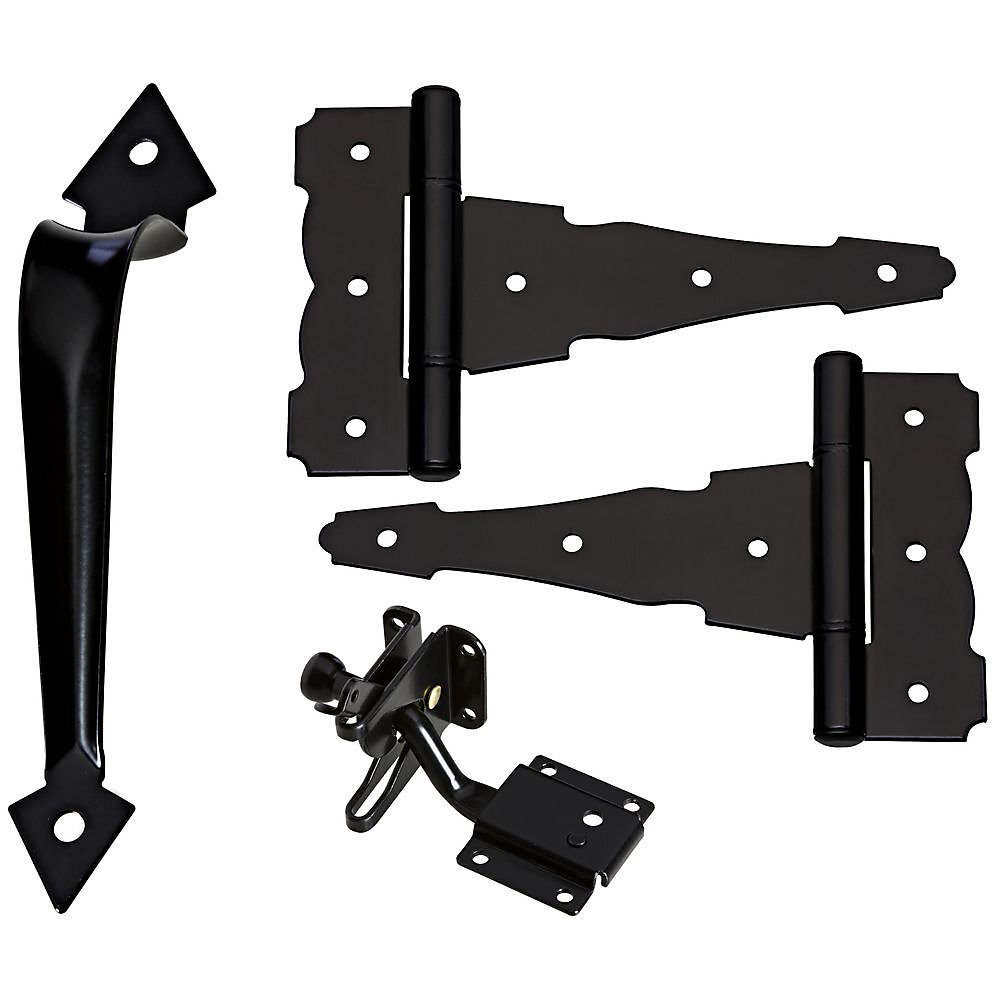 National N343-467  8" Decorative Gate Kit - Black (DPV878)