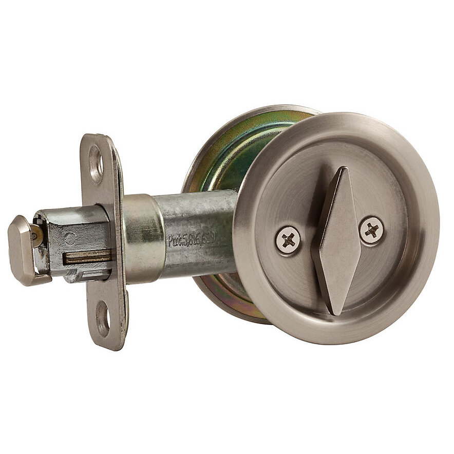 National N350-363  Pocket Door Latch - Satin Nickel (V1954)