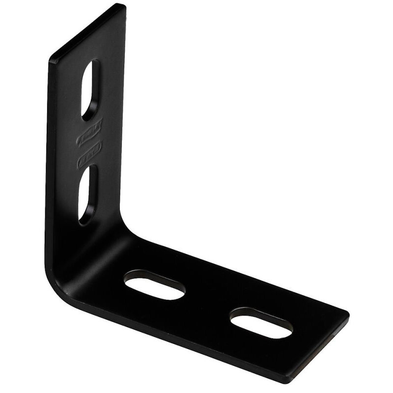 National N351-463   3.1" x 1.5" x 1/8" Corner Brace - Black