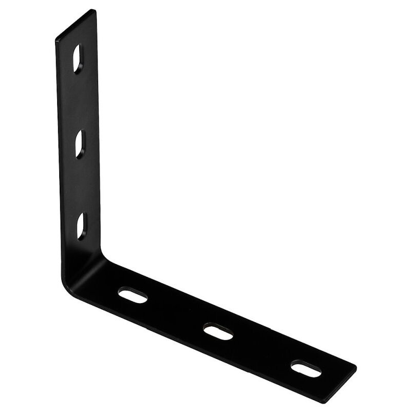National N351-465  7.1" x 1.5" x 1/8" Corner Brace - Black
