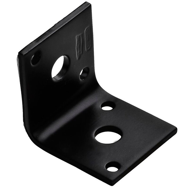 National N351-482  1.6" x 1.5" x 1/8" Corner Brace - Black
