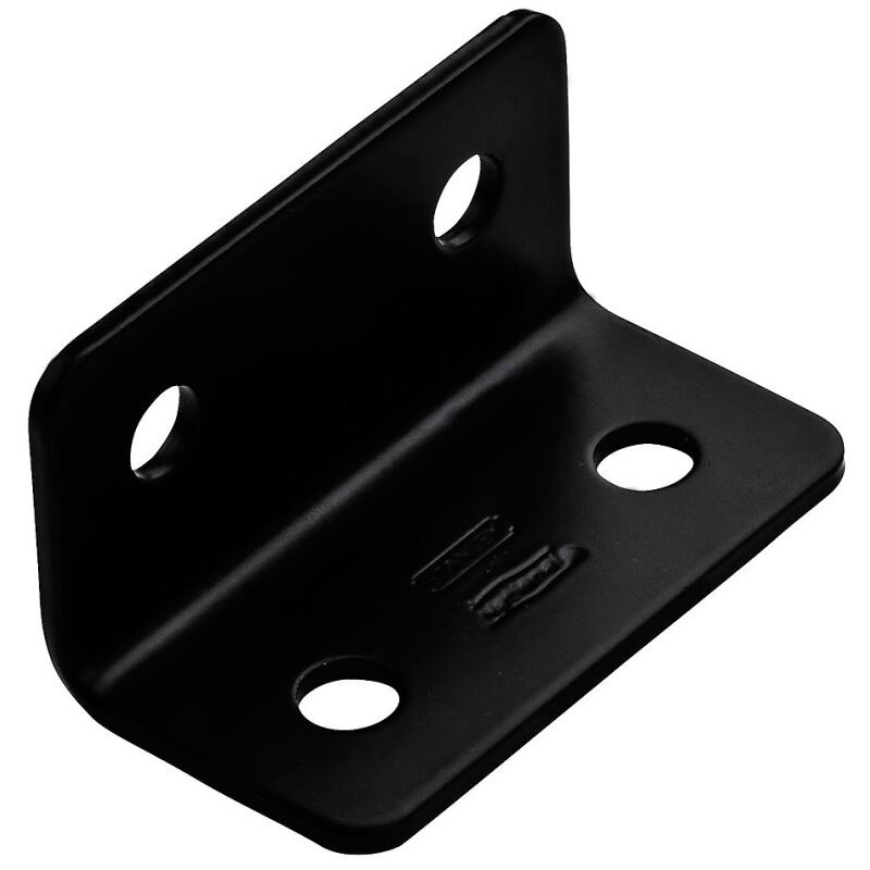 National  N351-483  1.6" x 3"X 1/8" Wide Corner Brace - Black