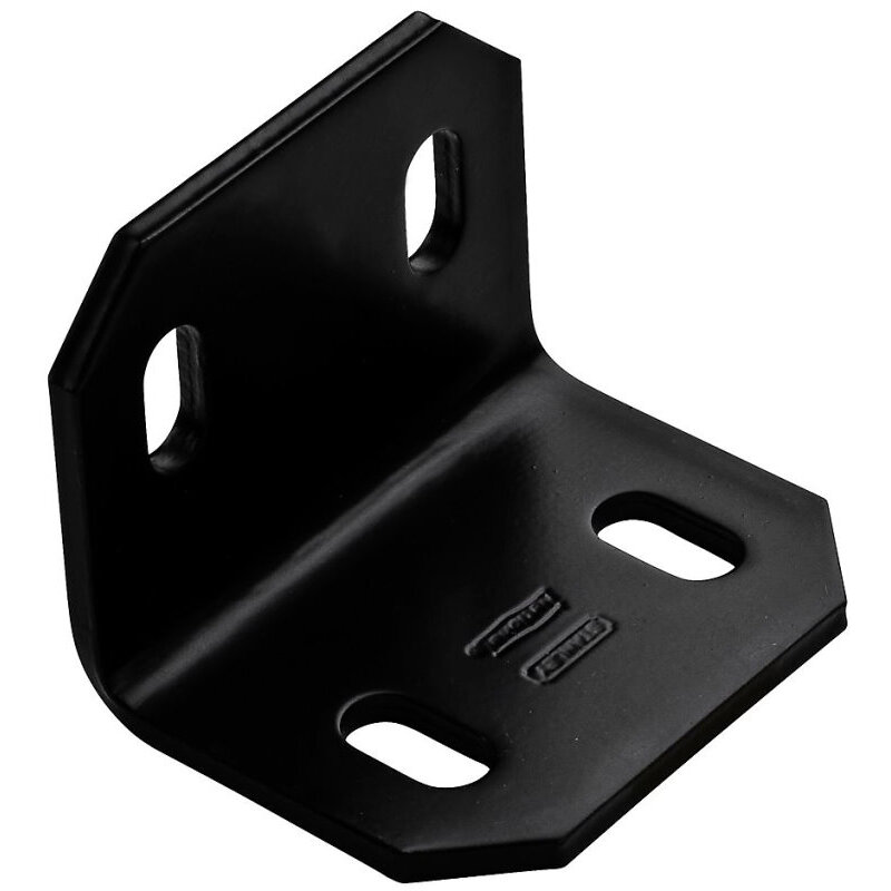 National N351-495  2.4" x 3" x 3/16" Square Corner Brace - Black