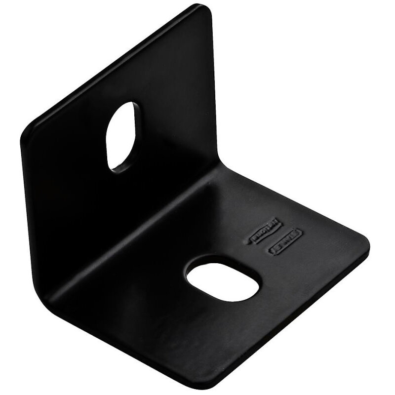 National N351-496  2.4" x 3" x 1/8"  Square Corner Brace -Black