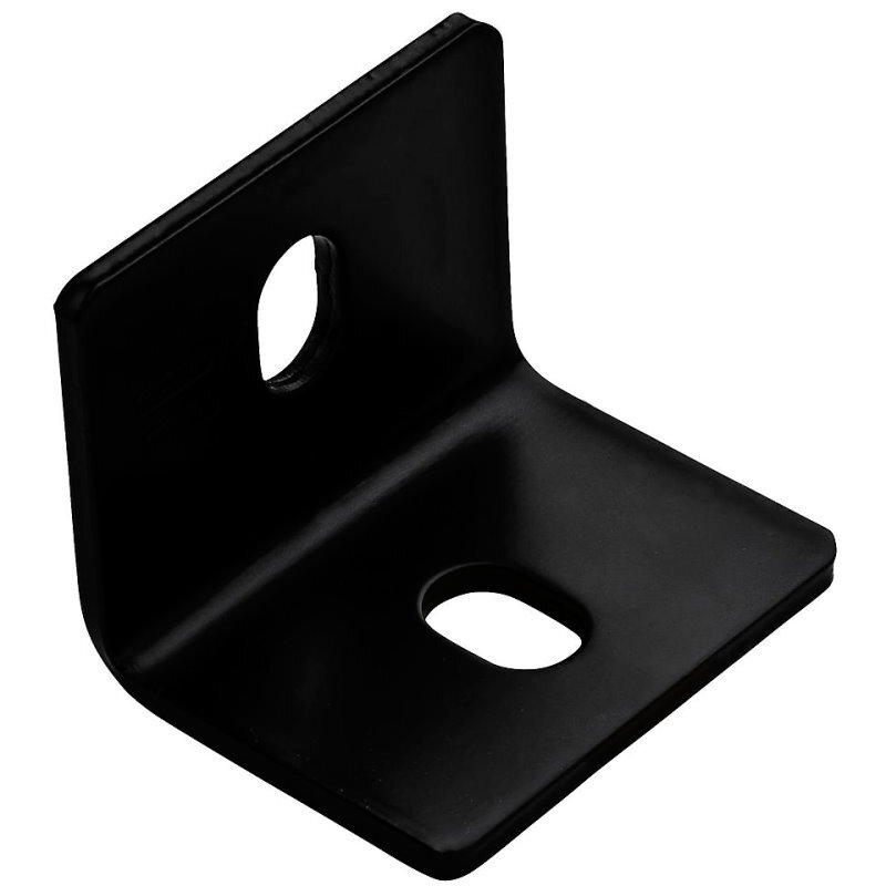 National N351-497  2.5" x 3" x 3/16" Square Corner Brace - Black