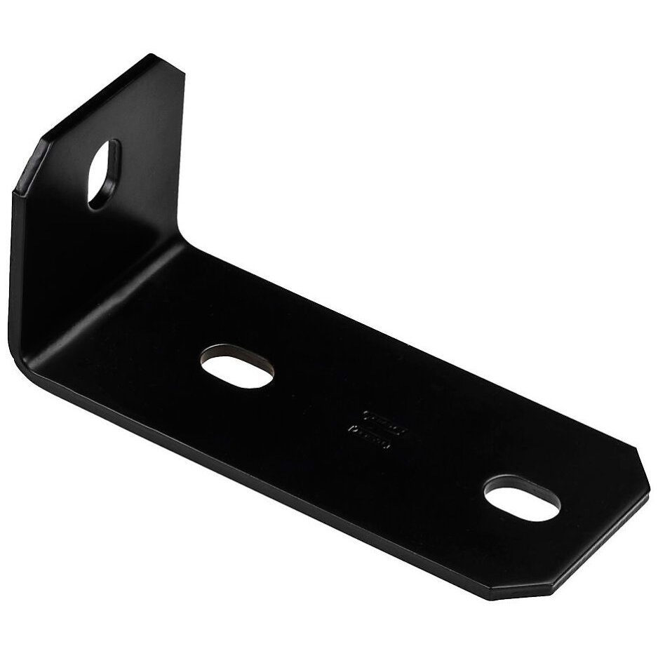 National  N351-499   6.8" x 3" x 3" x 3/16" Offset Corner Brace - Black