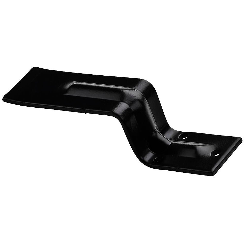 National N351-503  6.3" x 1.5" Open Bar Holder For 2 x 4 - Black (15BC)