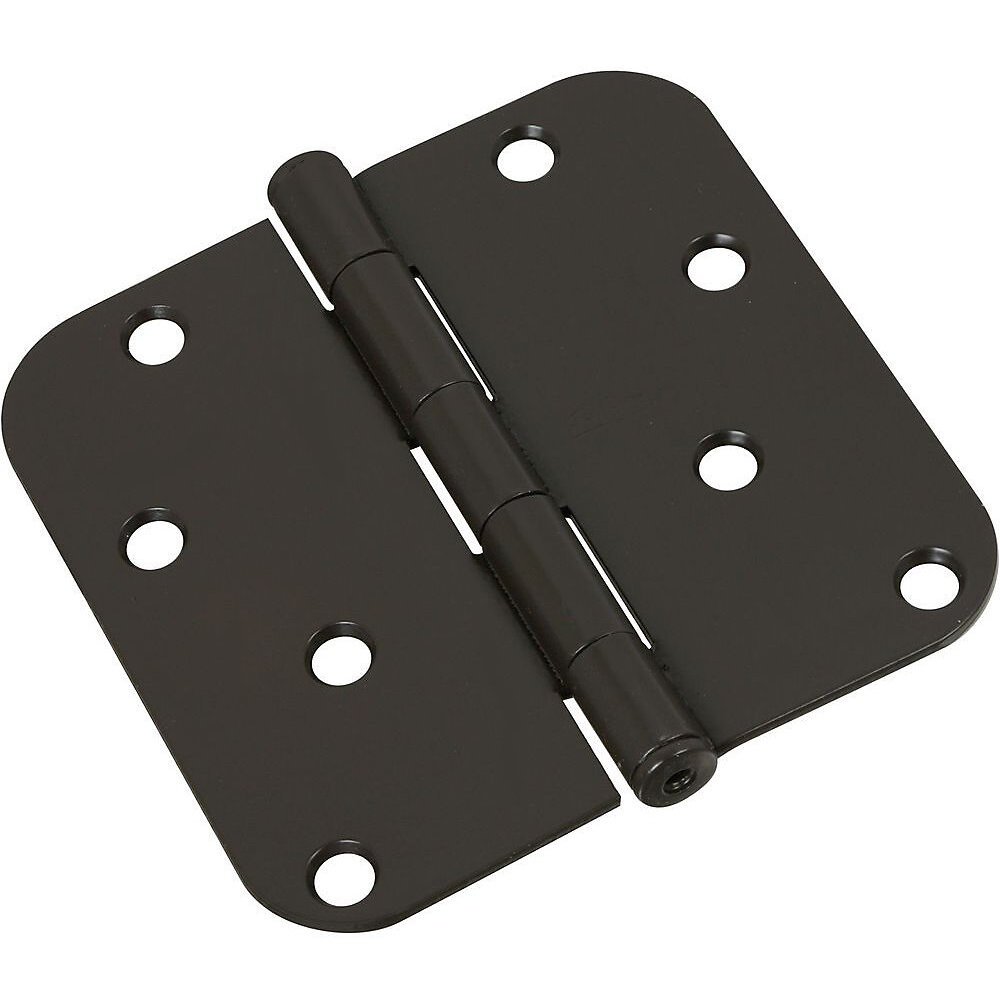National N830-198 4" Round Corner Door Hinge - Oil Rubbed Bronze (SPB512R5/8) National N830-198 4" Round Corner Door Hinge - Oil Rubbed Bronze (SPB512R5/8)