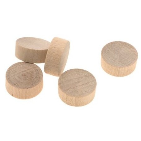 Cindoco F10F 1" Birch Flat Head Screwhole Plugs 5 Per Bag Cindoco F10F 1" Birch Flat Head Screwhole Plugs 5 Per Bag