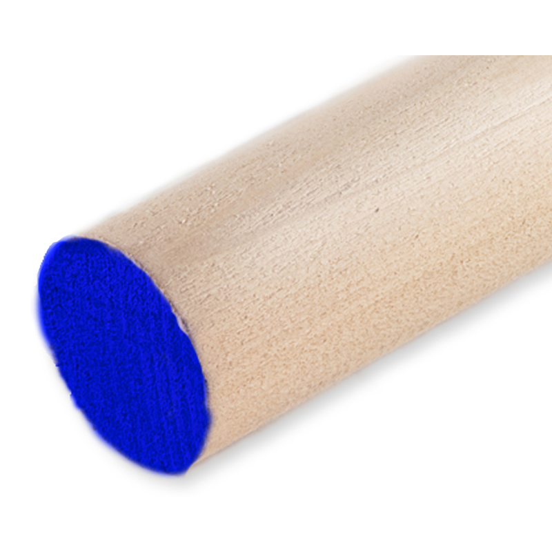 Cindoco R11448  1-1/4" x 48" Hardwood Dowel Color Coded Blue