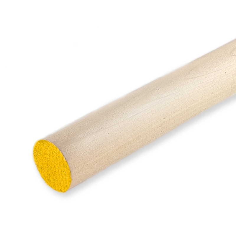 Cindoco R51648  5/16" x 48" Hardwood Dowel Color Coded Yellow