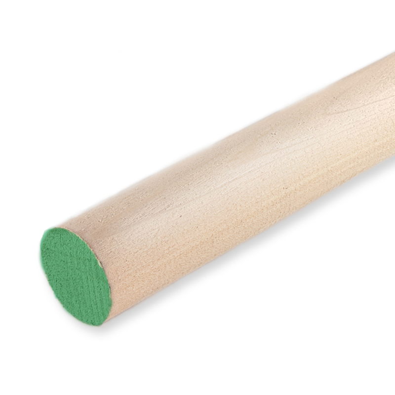 Cindoco R71648  7/16" x 48" Hardwood Dowel Color Coded Green