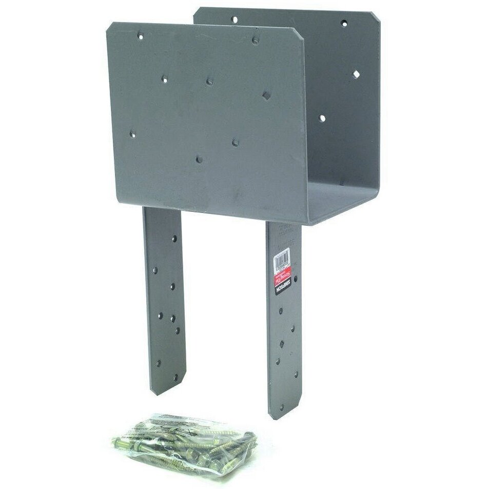 Simpson Strong Tie ECCQ66SDS2.5HDG  6x Beam 6x Post End Column Cap Hot Dip Galvanized w/SDS Screws