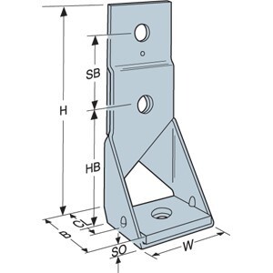 Simpson Strong Tie HD2AHDG 8" Hold Down HDG Simpson Strong Tie HD2AHDG 8" Hold Down HDG