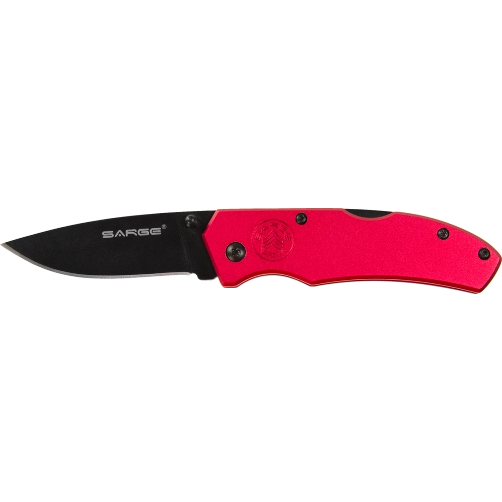 Sarge SK-301RD  Red Electro Lock Back Folder Knife