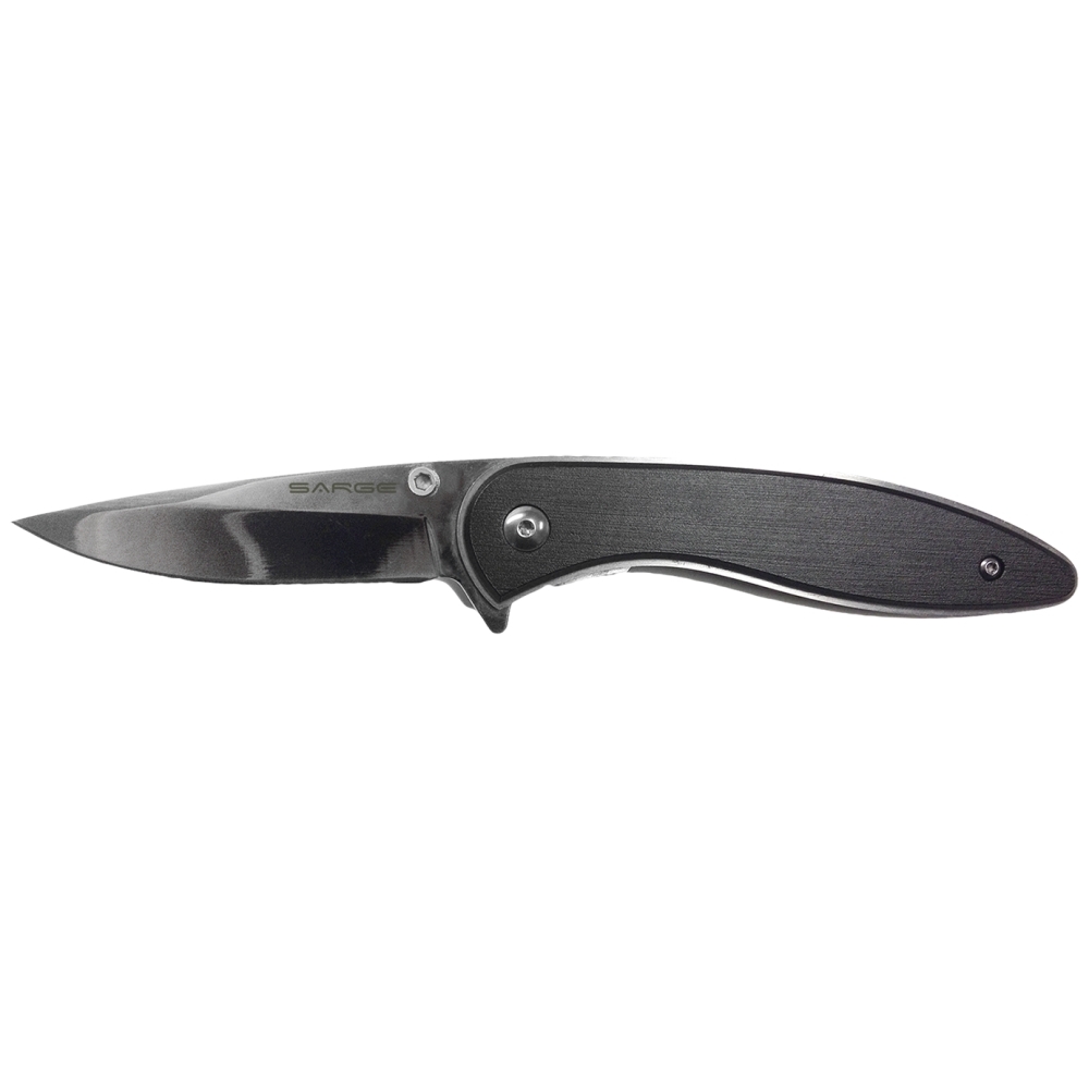 Sarge SK-820  Black Brushed Swift Assist Foldeing Knife 3.25" Blade