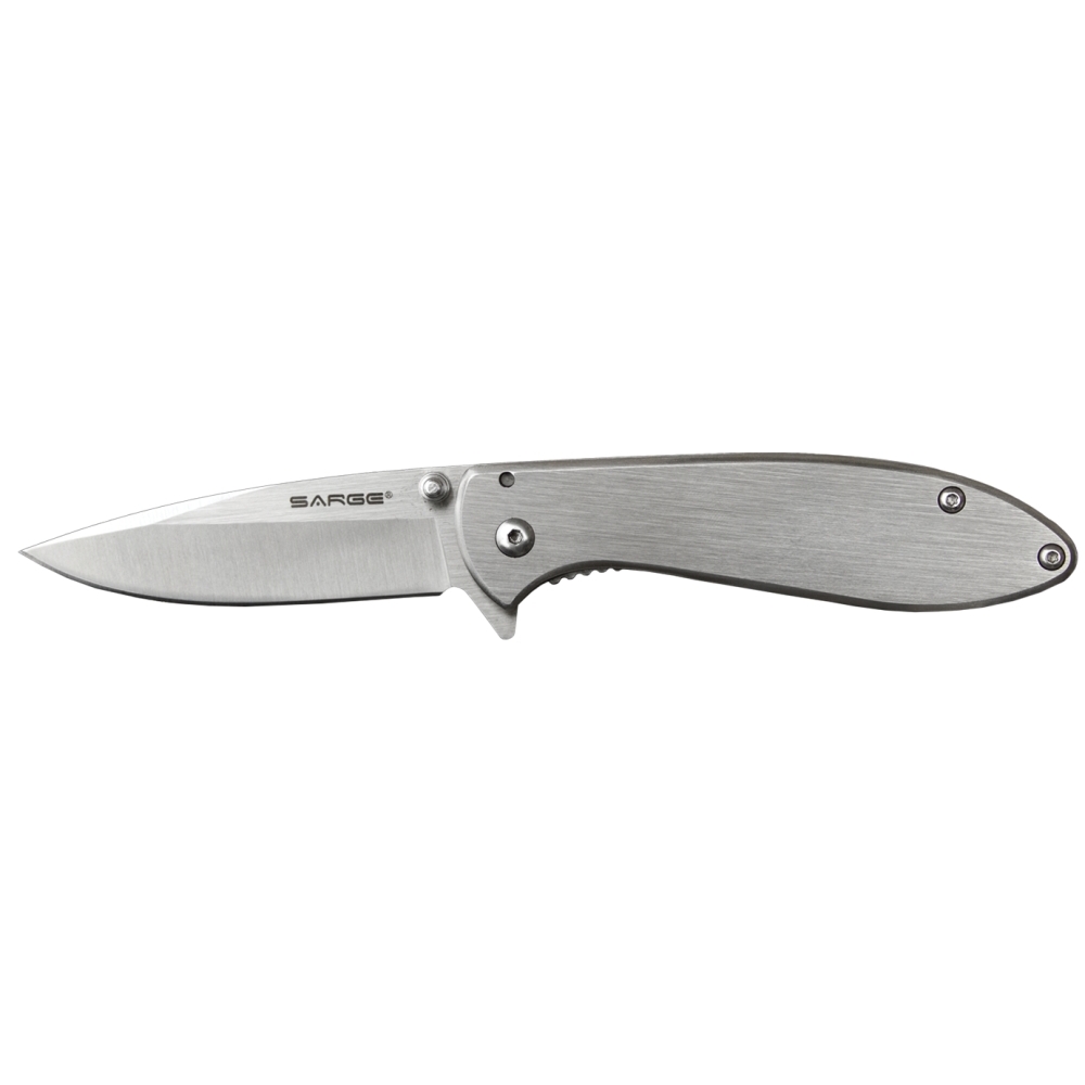 Sarge SK-822  Hawk - Chrome Swift Assist Folder Knife 3.125" Blade